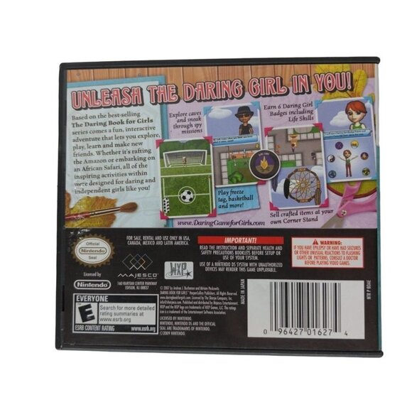 The Daring Game for Girls (Nintendo DS, 2010) Game Case Manual - Picture 2 of 3